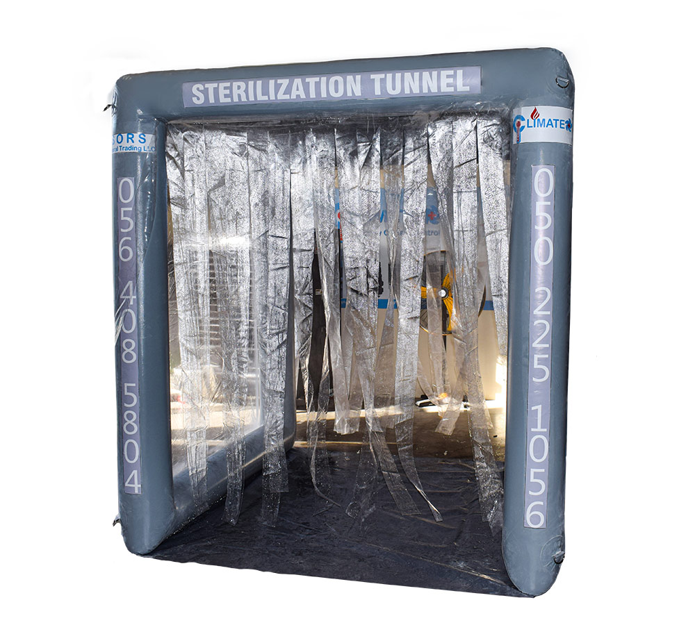 Inflatable sterilization tunnel