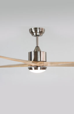 Natural wood ceiling fan with light -Dai