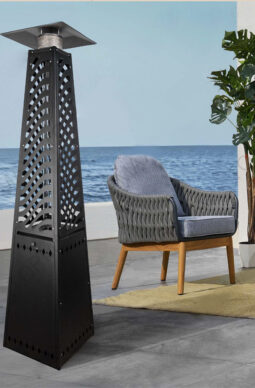 Climate Plus AURA Black Patio Heater – Modern